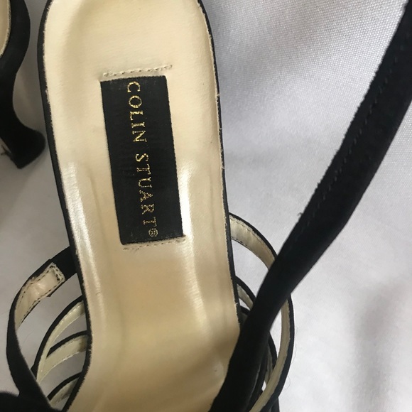 Colin Stuart black suede wrap around heels - Picture 4 of 8